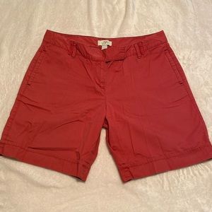 Ann Taylor LOFT dark pink Bermuda shorts